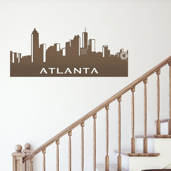 Atlanta Skyline Metal Sign