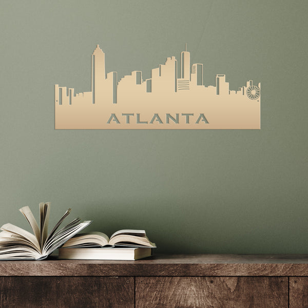 Atlanta Skyline Metal Sign