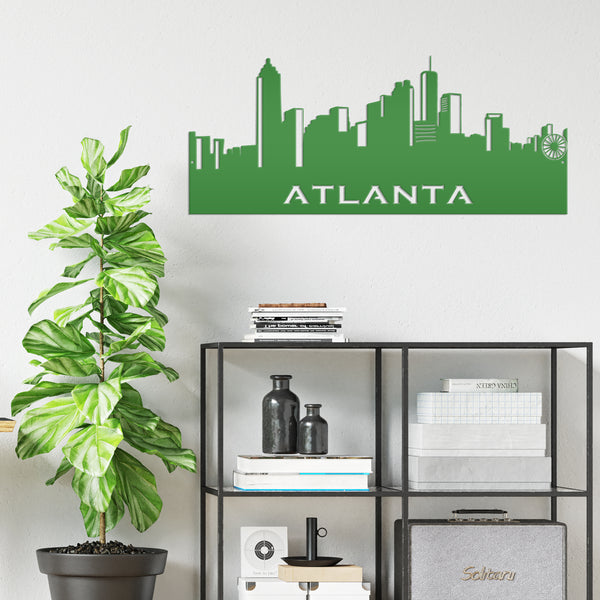Atlanta Skyline Metal Sign