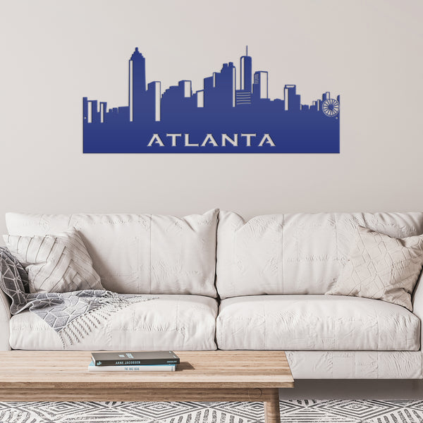 Atlanta Skyline Metal Sign