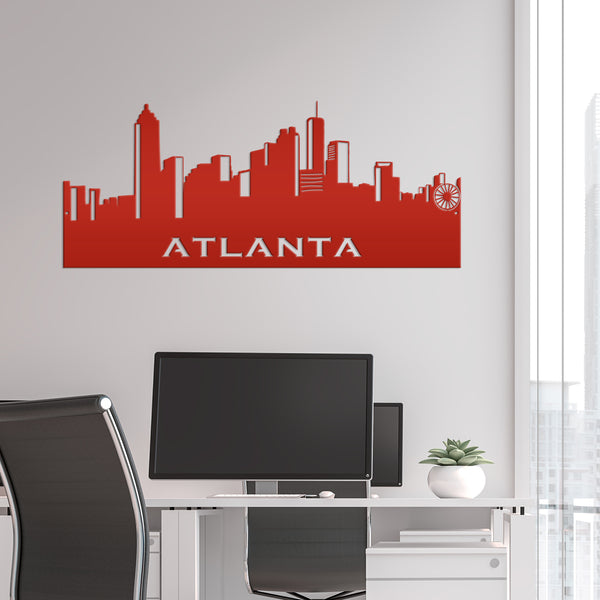 Atlanta Skyline Metal Sign