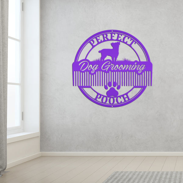 Custom Sign for Dog Grooming Business-