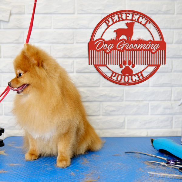 Custom Sign for Dog Grooming Business-