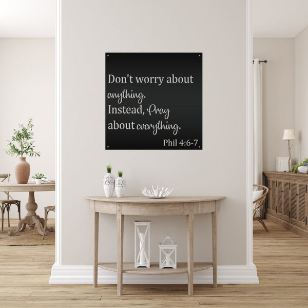 Christian metal sign
