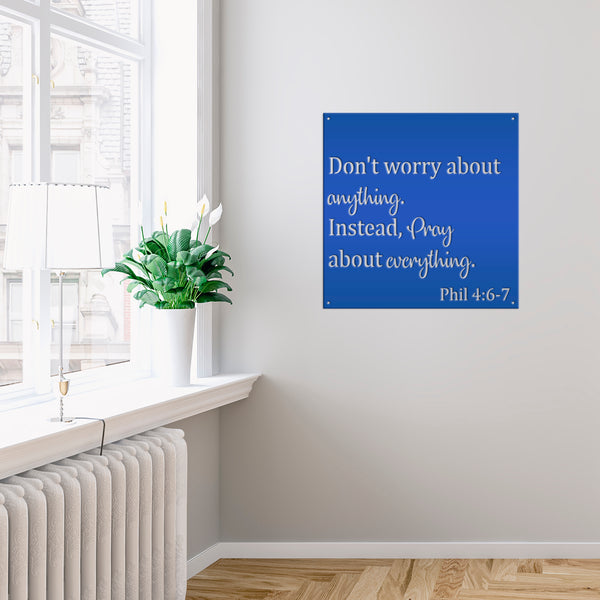 Christian metal sign