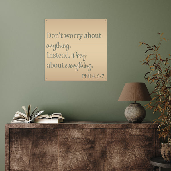Christian metal sign