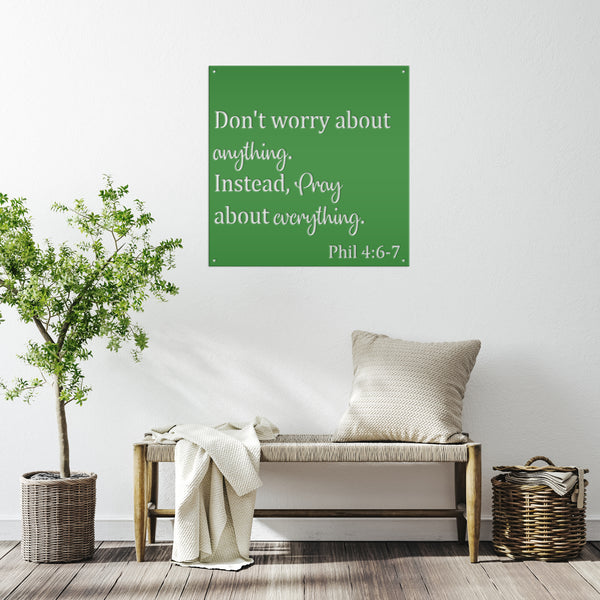 Christian metal sign