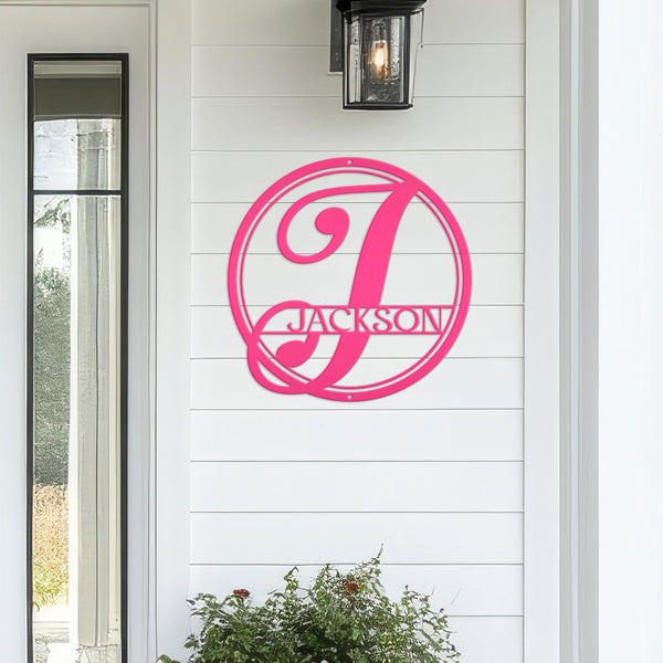 Personalized Last Name-Initial Monogram Sign, Letter Initial Name Sign, Last Name Family Name Letter Sign, Wedding Gift , Anniversary Gift, Housewarming Gift