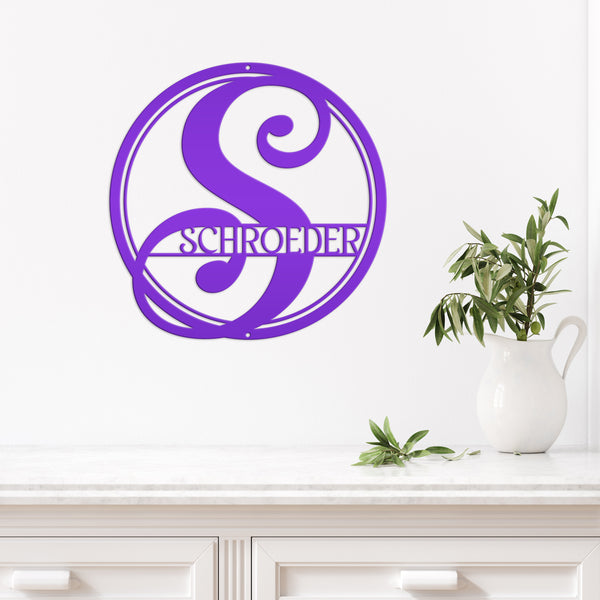 Personalized Last Name-Initial Monogram Sign, Letter Initial Name Sign, Last Name Family Name Letter Sign, Wedding Gift , Anniversary Gift, Housewarming Gift