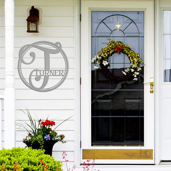 Personalized Last Name-Initial Monogram Sign, Letter Initial Name Sign, Last Name Family Name Letter Sign, Wedding Gift , Anniversary Gift, Housewarming Gift