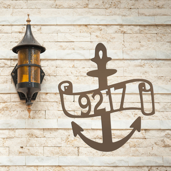 Nautical Address Sign-Beach Condo Address Sign- Ancho Address Sign - Beach Home-Rental Address Sign