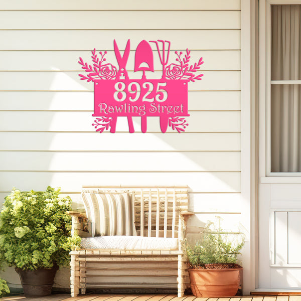 Custom Gardening House Numbers - Address Numbers for the Home-Flower Shop Address Sign - Business Address Sign