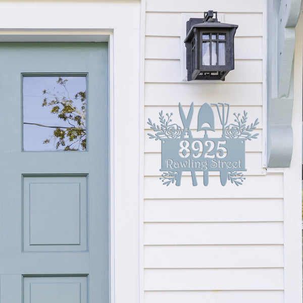Custom Gardening House Numbers - Address Numbers for the Home-Flower Shop Address Sign - Business Address Sign