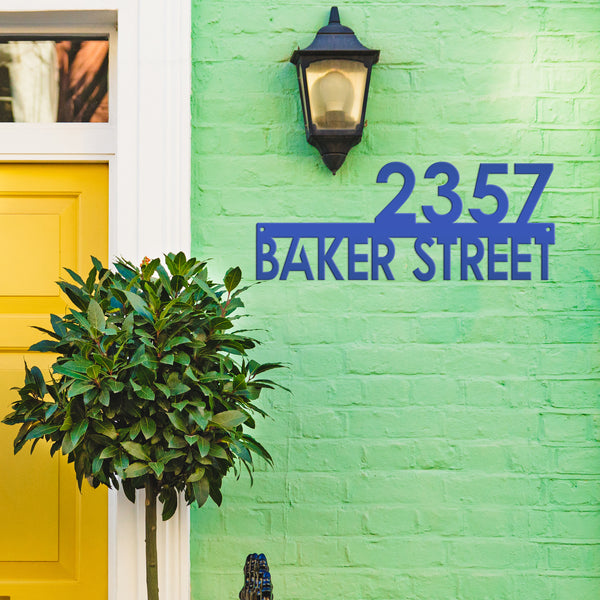 Personalized House Number Address Sign, Metal House Number Plaque ,Housewarming Gift-New Homeowner Gift-Wedding Gift