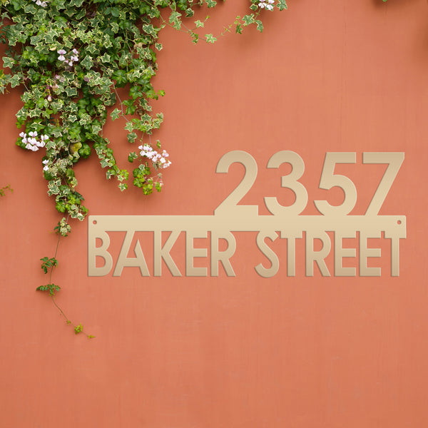 Personalized House Number Address Sign, Metal House Number Plaque ,Housewarming Gift-New Homeowner Gift-Wedding Gift