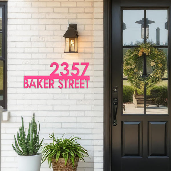 Personalized House Number Address Sign, Metal House Number Plaque ,Housewarming Gift-New Homeowner Gift-Wedding Gift