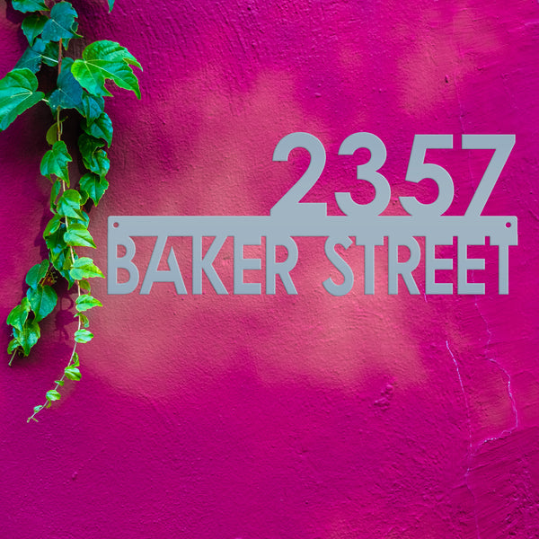 Personalized House Number Address Sign, Metal House Number Plaque ,Housewarming Gift-New Homeowner Gift-Wedding Gift