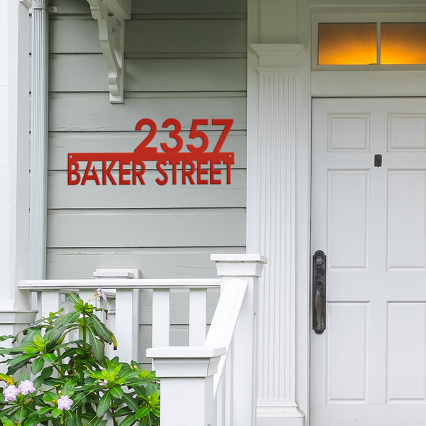 Personalized House Number Address Sign, Metal House Number Plaque ,Housewarming Gift-New Homeowner Gift-Wedding Gift