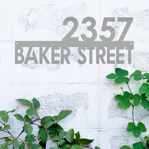 Personalized House Number Address Sign, Metal House Number Plaque ,Housewarming Gift-New Homeowner Gift-Wedding Gift