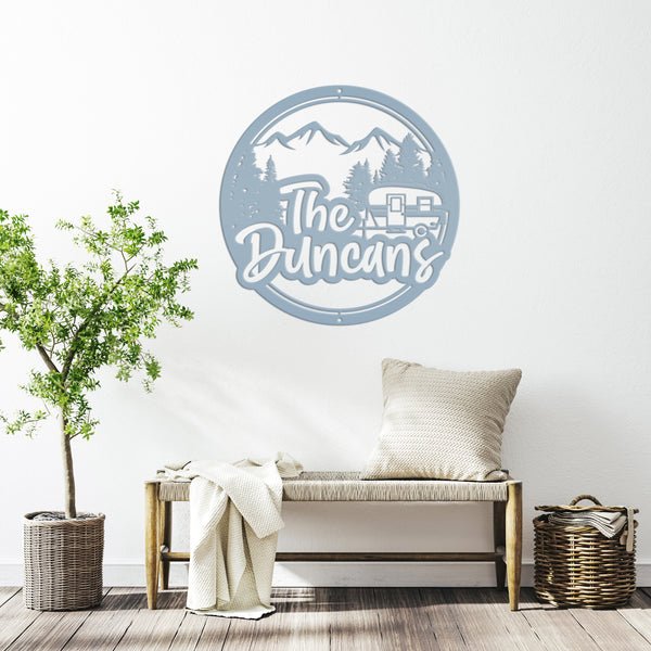 Camper -Campsite Sign-Custom Family Camping Sign-Camper Wall Decor-Camper Decor Ideas-Camping Wall Art-Camper-Camping-Family Camping- RV Campground