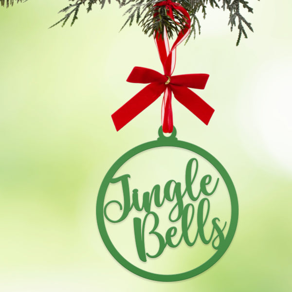 Assorted Christmas Sayings Metal Holiday Ornaments
