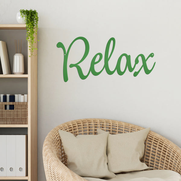 Relax Metal Sign Words Metal Decal, Bathroom Saying, Relax Metal Sign Wall Decor, Relax Metal Wall Art, Bathroom Wall Decor , Bathroom Home Decor