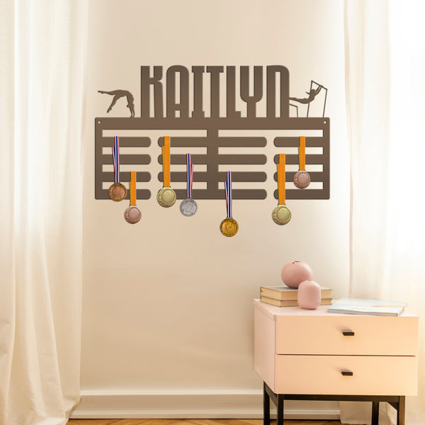 Personalized Gymnastics Medals Holder