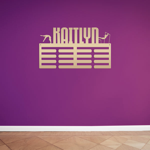 Personalized Gymnastics Medals Holder