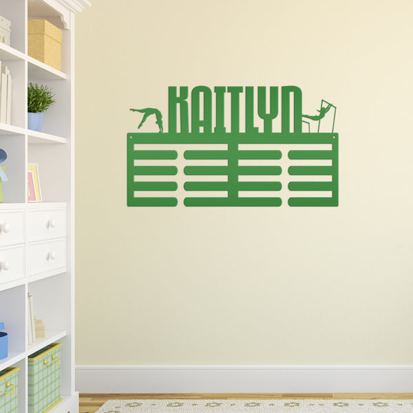 Personalized Gymnastics Medals Holder