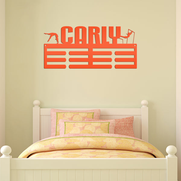 Personalized Gymnastics Medals Holder