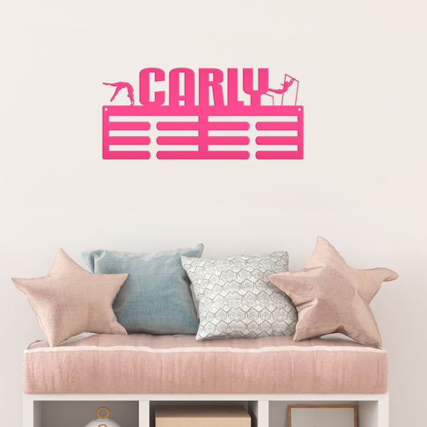Personalized Gymnastics Medals Holder