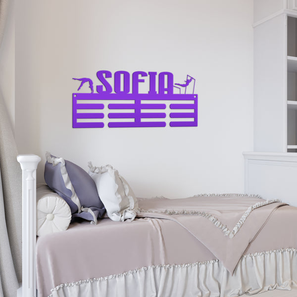 Personalized Gymnastics Medals Holder