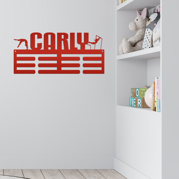 Personalized Gymnastics Medals Holder