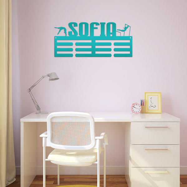 Personalized Gymnastics Medals Holder