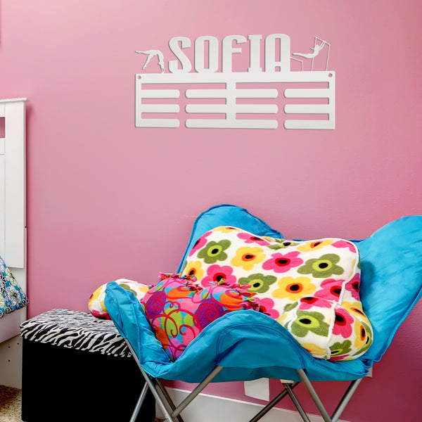 Personalized Gymnastics Medals Holder