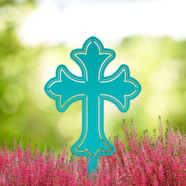 Christian Cross Yard Decoration, Christian Gift, Mother's Day Gift-Gravesite Decoration
