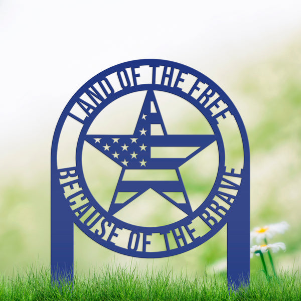 Patriotic American Star Garden Flag, Patriotic Garden Flag Yard Decor , Patriotic Gift, Memorial Gift, America Lover, Gravesite Decor, Garden Flag for The Flower Bed