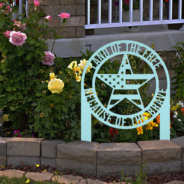 Patriotic American Star Garden Flag, Patriotic Garden Flag Yard Decor , Patriotic Gift, Memorial Gift, America Lover, Gravesite Decor, Garden Flag for The Flower Bed