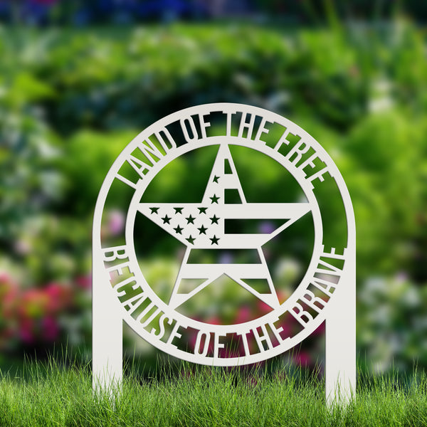 Patriotic American Star Garden Flag, Patriotic Garden Flag Yard Decor , Patriotic Gift, Memorial Gift, America Lover, Gravesite Decor, Garden Flag for The Flower Bed