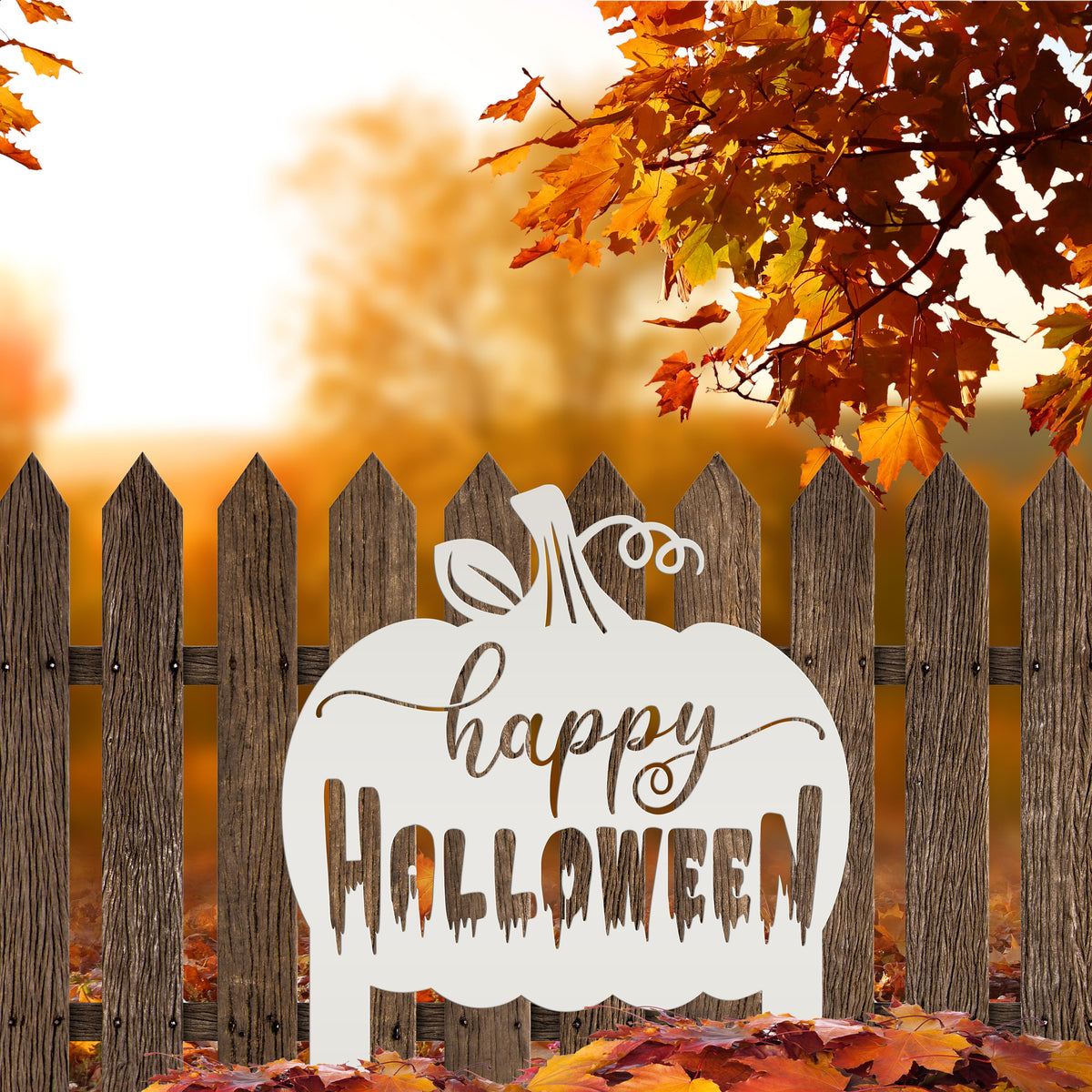 Happy Halloween Yard Stake and Sign Halloween Decor Fall Decor