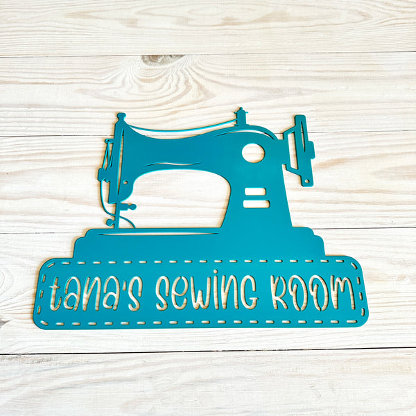 Sewing Room Custom Sign-Personalized Business Vintage Sewing Signs-Sewing Room Wall Decor