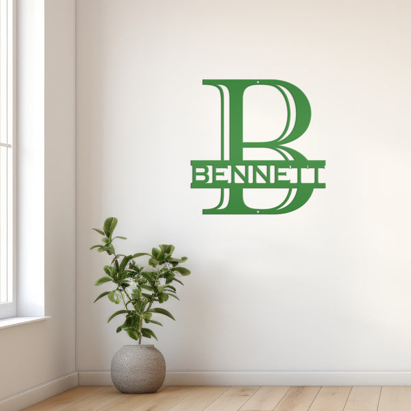 Modern Personalized Name Sign, Art Deco Style Sign, Wedding Gift Idea, Couples Gift