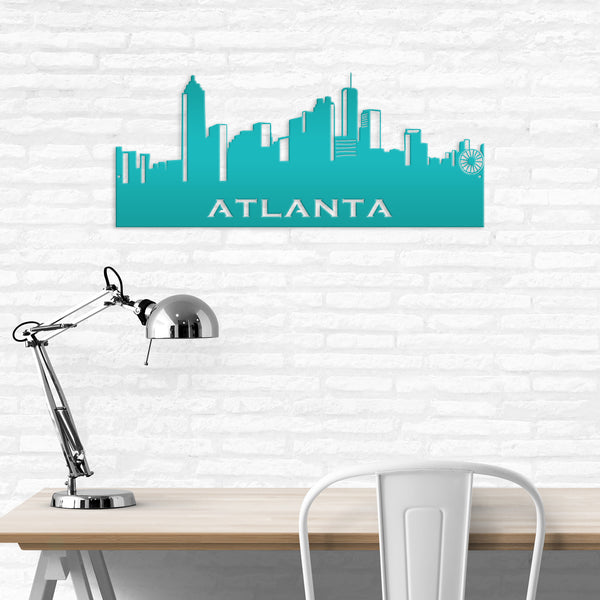 Atlanta Skyline Metal Sign