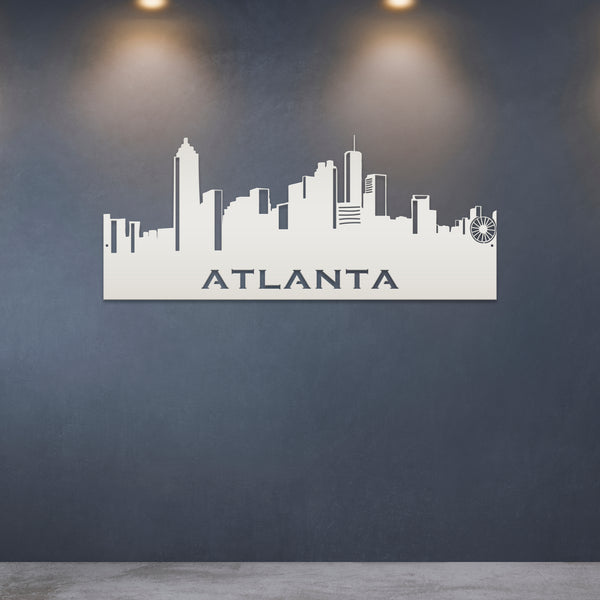 Atlanta Skyline Metal Sign