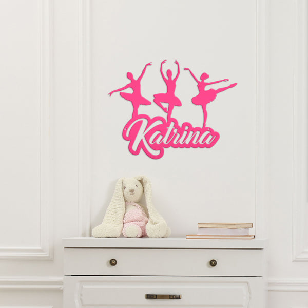 Personalized Ballerina Metal Sign, Ballerina Themed Decor. Children Bedroom Decor Ballerina, Ballerina Wall Decor, Ballerina Wall Art, Ballerina Decor