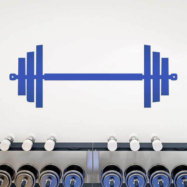 Barbell Home Gym Metal Sign-Weight Room-Fitness Room-Wall Decor-Wall Art-Barbell Shaped Sign