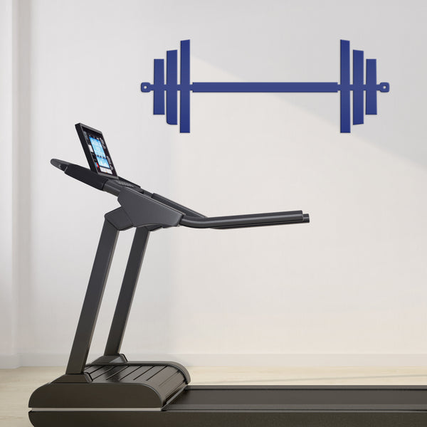 Barbell Home Gym Metal Sign-Weight Room-Fitness Room-Wall Decor-Wall Art-Barbell Shaped Sign