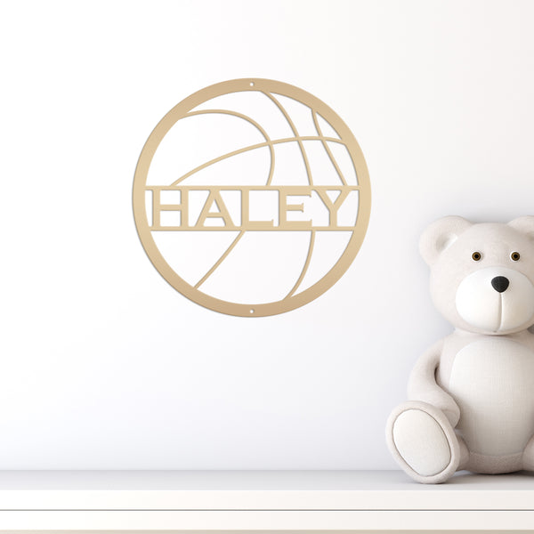 Personalized Basketball Metal Sign-Athlete Gift-Senior Night Gift