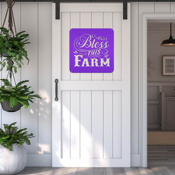 Bless This Farm Metal Sign-Home Decor Sign