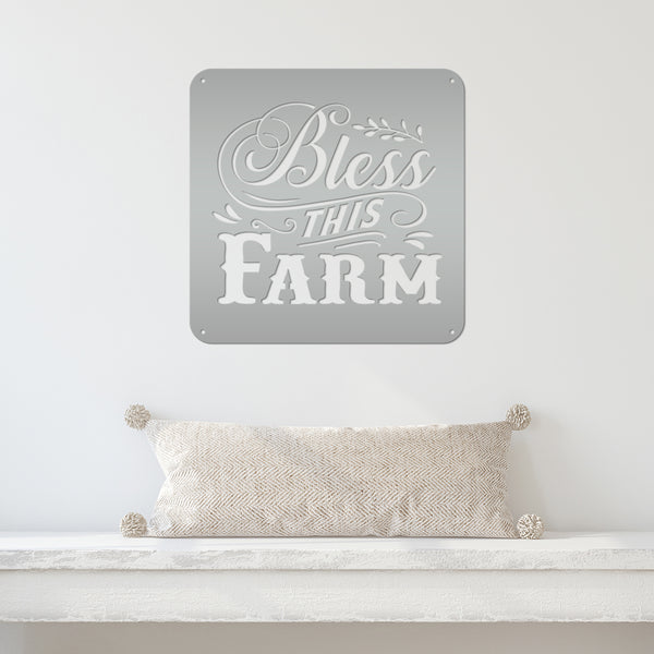 Bless This Farm Metal Sign-Home Decor Sign